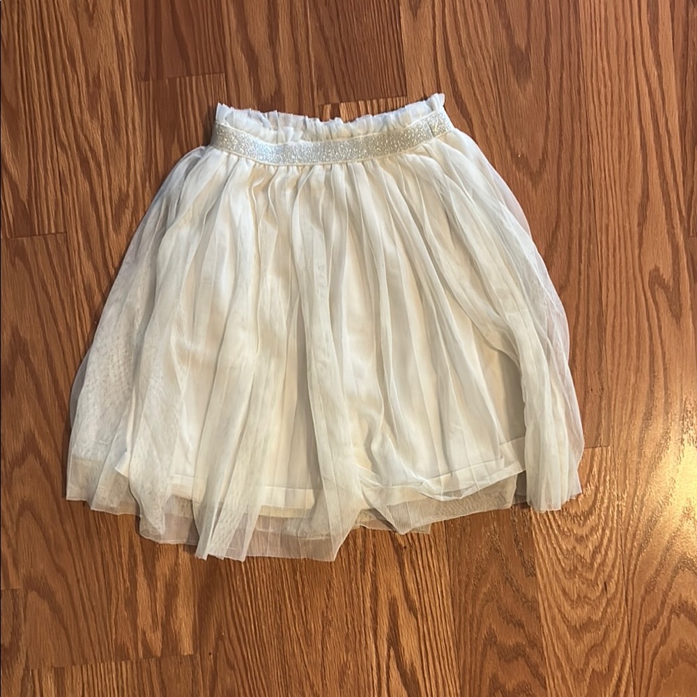 Hanna Andersson White Tulle Skirt